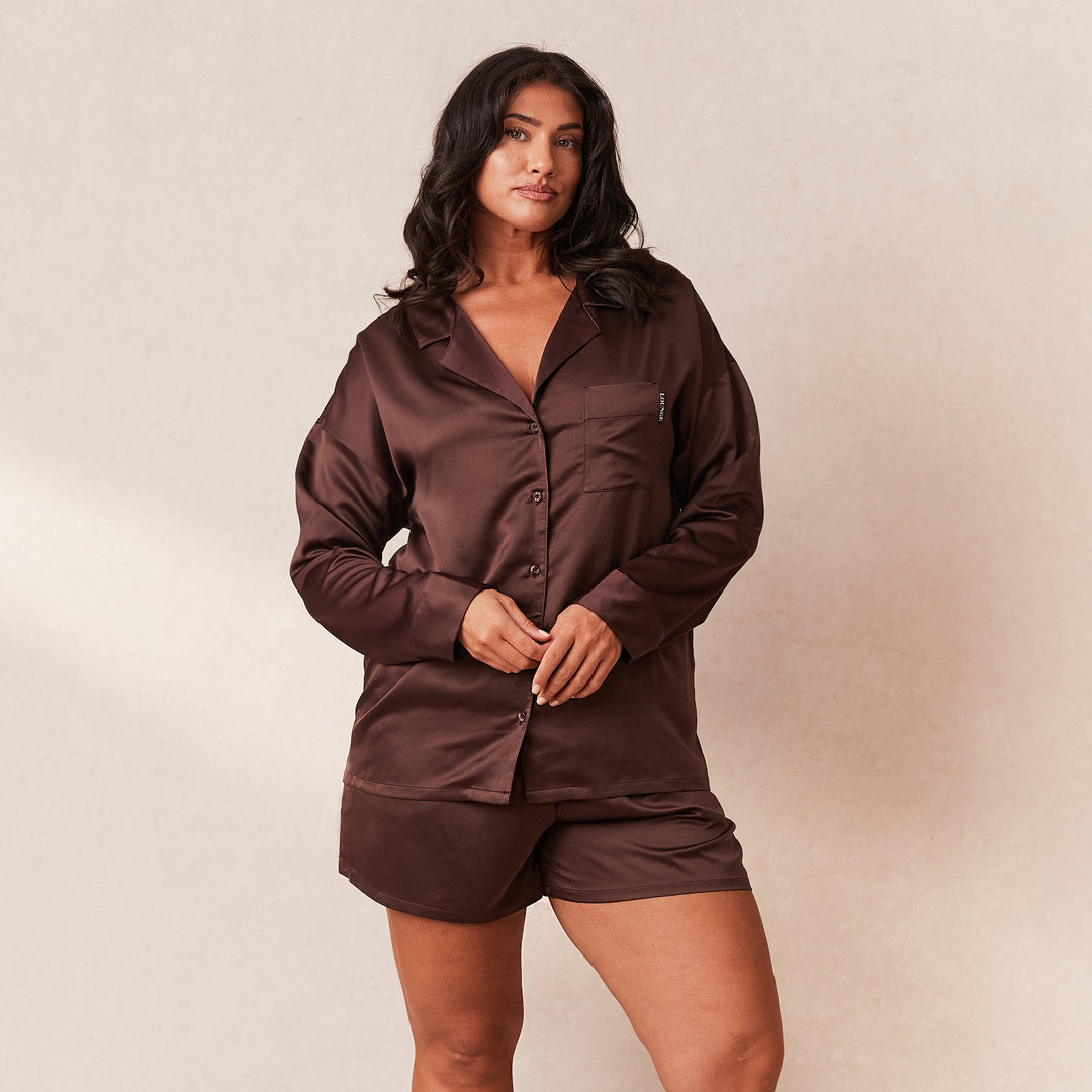Ezara | The Velvet Dawn Satin Pyjama Set