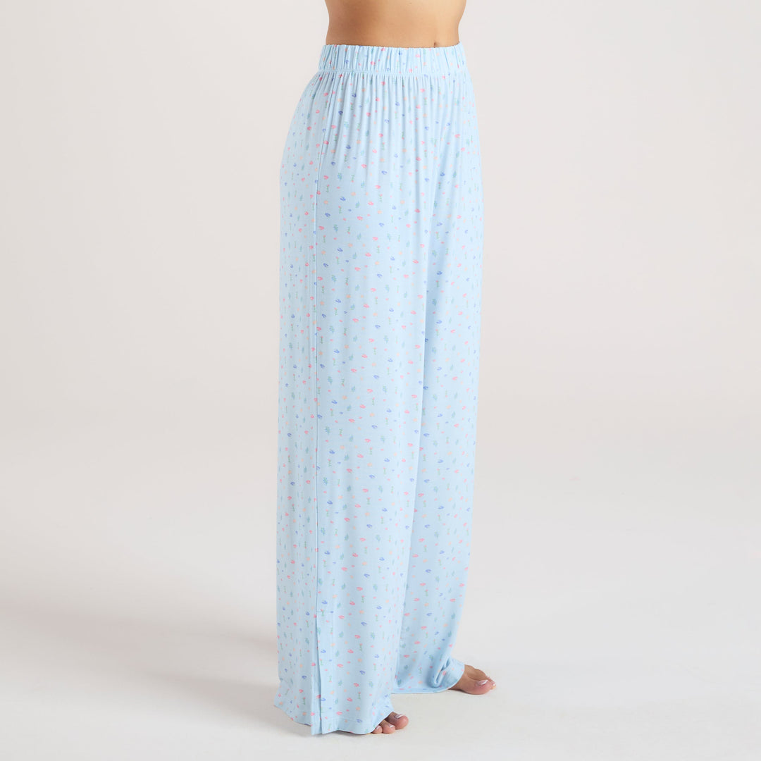 Ezara | The Azure Bloom Modal Pyjama Trousers