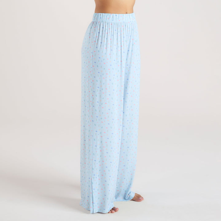 Ezara | The Azure Bloom Modal Pyjama Trousers