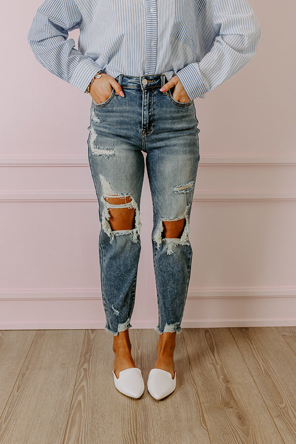 L&A – Maya High Waist Distressed Jeans