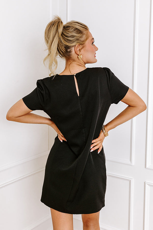 Ezara | Sweetly Simple Mini Dress in Black