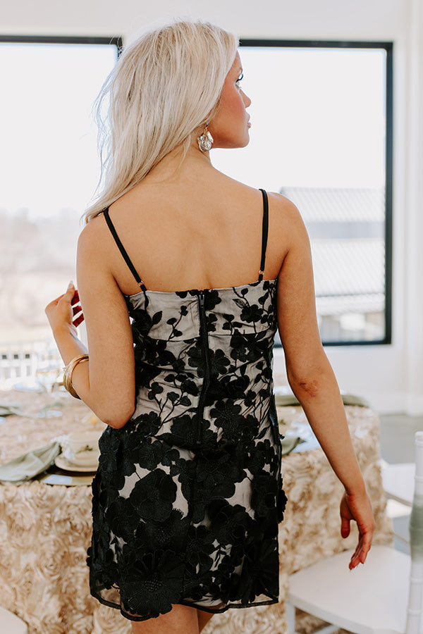 Ezara | Floral Moment Embroidered Mini Dress