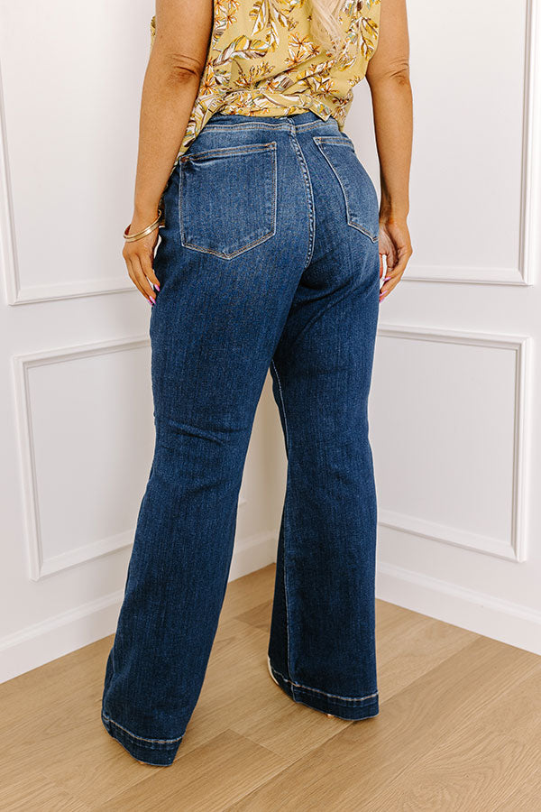 L&A – Ryleigh High Waist Flare Curves Jeans