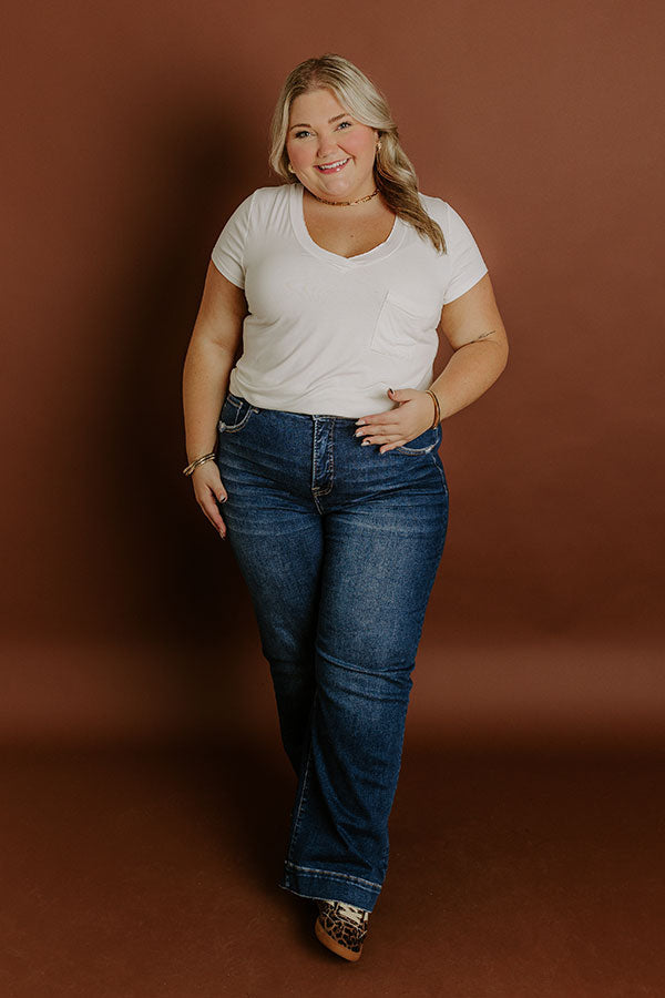 L&A – RISEN Ava High Waist Straight Leg Jean Curves