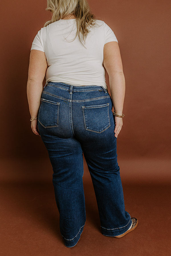 L&A – RISEN Ava High Waist Straight Leg Jean Curves