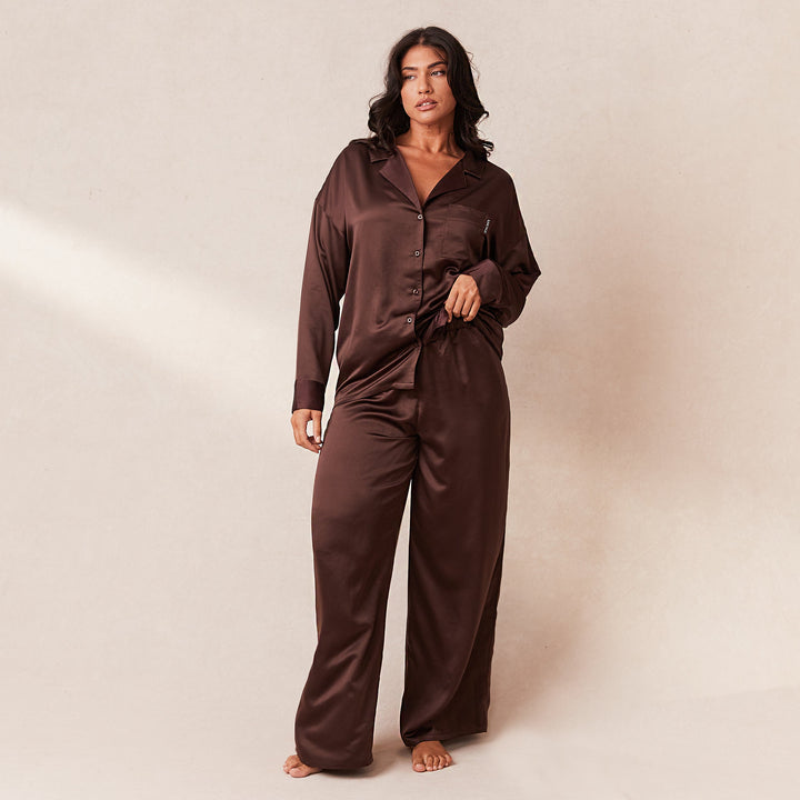Ezara | The Velvet Dawn Satin Pyjama Set