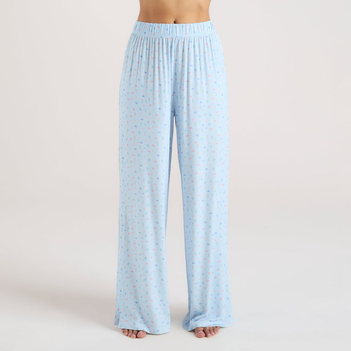 Ezara | The Azure Bloom Modal Pyjama Trousers