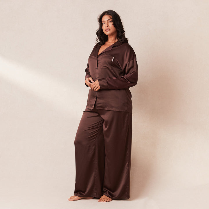 Ezara | The Velvet Dawn Satin Pyjama Set