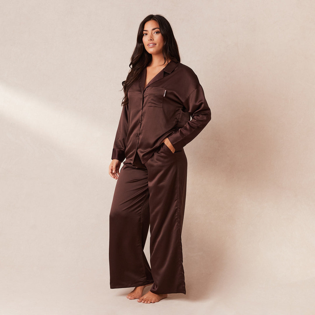 Ezara | The Velvet Dawn Satin Pyjama Set