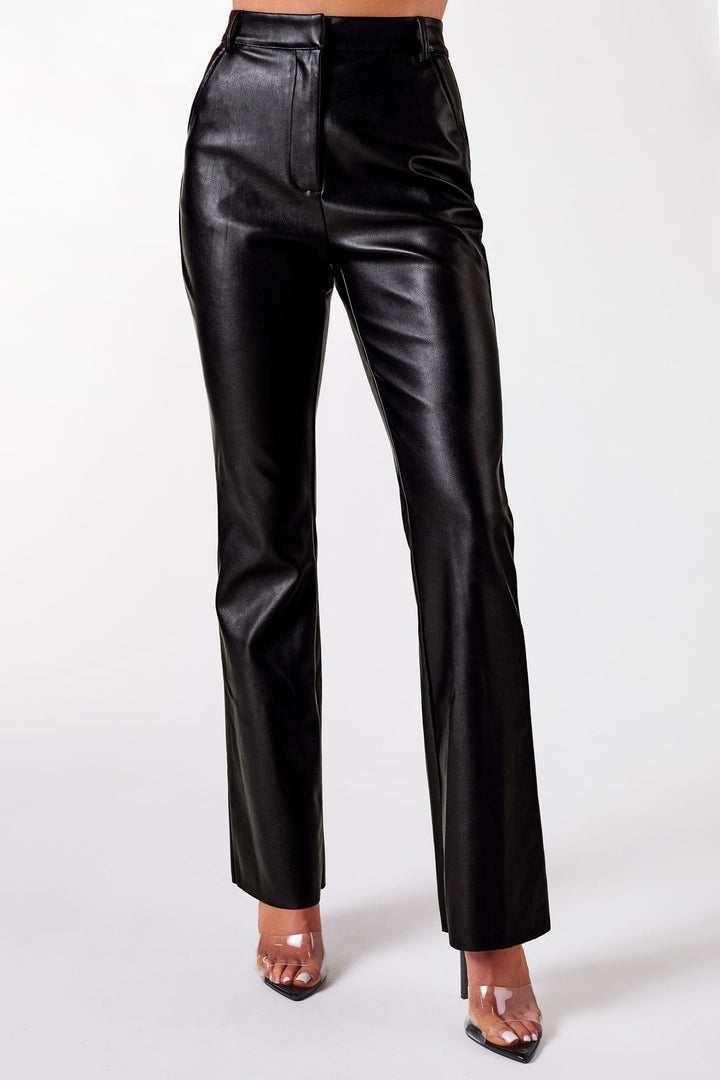 L&A | Aurora Luxe Slim Leather Pants