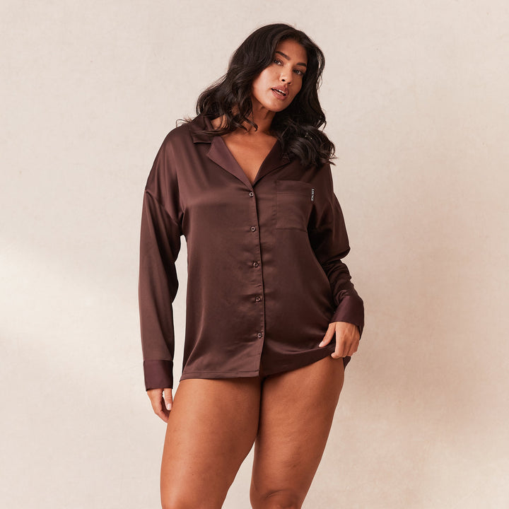 Ezara | The Velvet Dawn Satin Pyjama Set