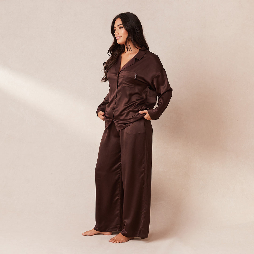Ezara | The Velvet Dawn Satin Pyjama Set