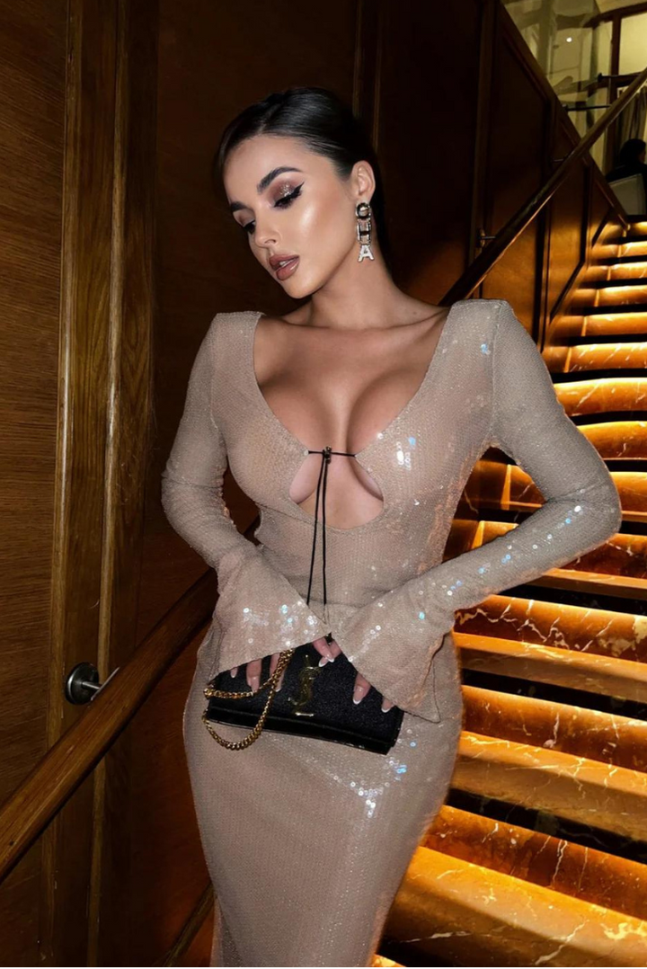 Ezara | Coraline Sequins Midi Dress