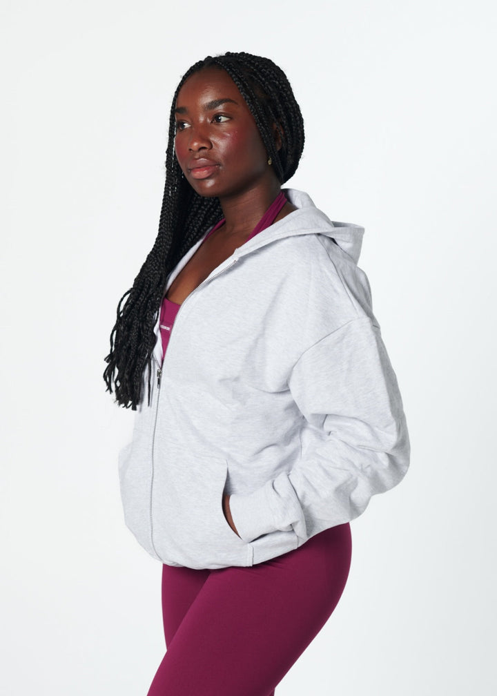 Ezara | Light Grey Active Oversized Jacket