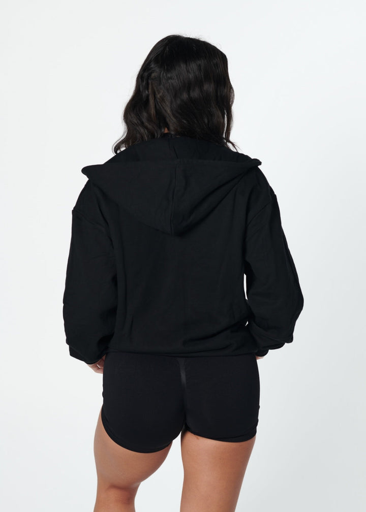 Ezara | Black Active Oversized Jacket