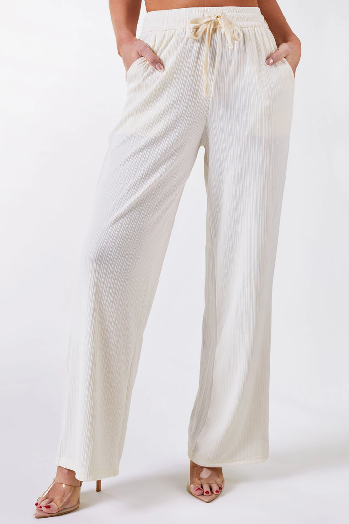 L&A | Celeste Luxe Straight-Leg Pants