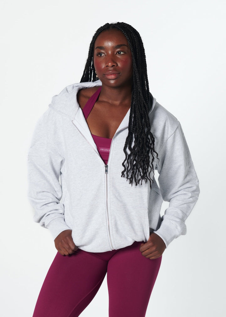 Ezara | Light Grey Active Oversized Jacket