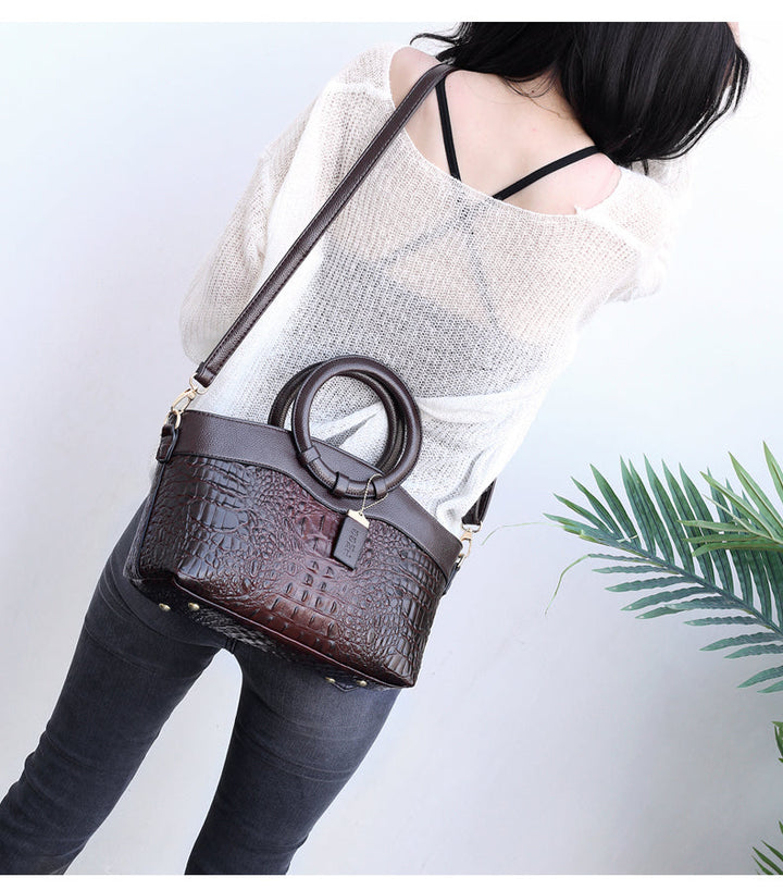 L&A | Oriana - Retro Gradient Crocodile Handbag
