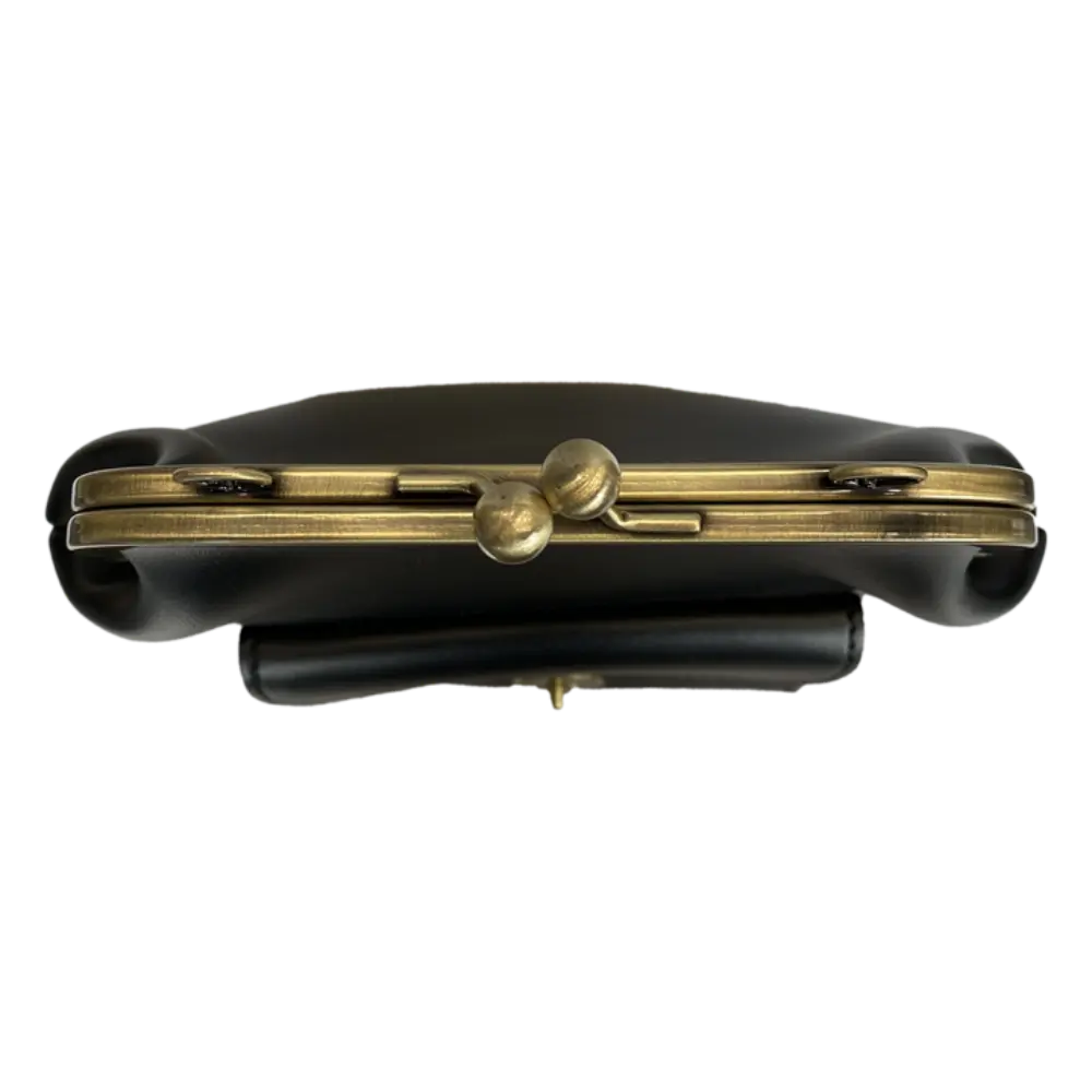 L&A | Anna - Chic Leather Bag with Kiss-Lock Closure