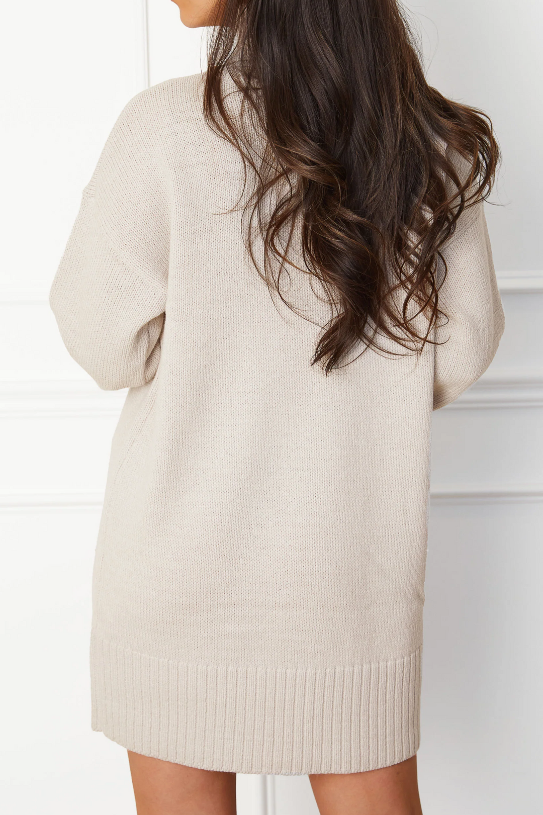 Ezara | Bone Cozy Turtleneck Sweater Dress