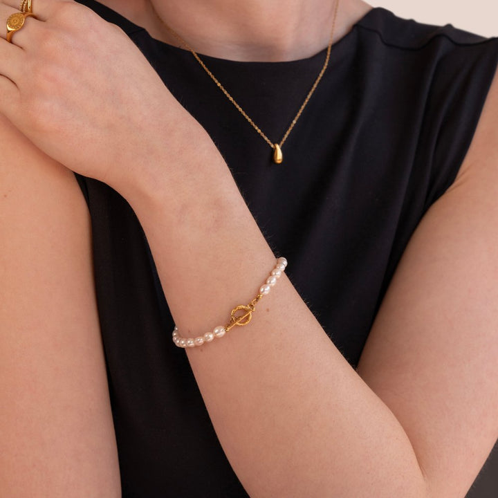 L&A | Selene Pearl Link Bracelet