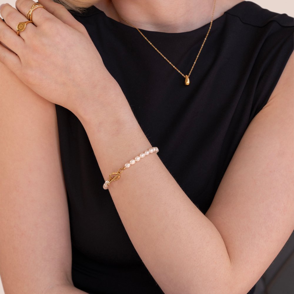 L&A | Selene Pearl Link Bracelet