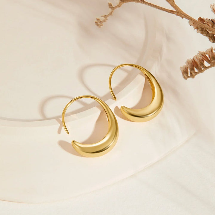 L&A | Aurora Classic Drop Hoop Earrings