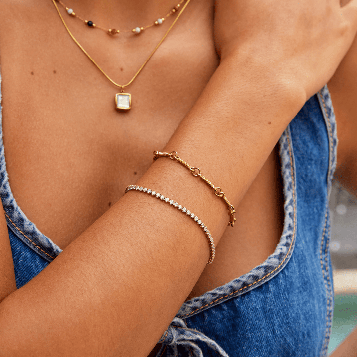 L&A | Elara Gold Tennis Bracelet