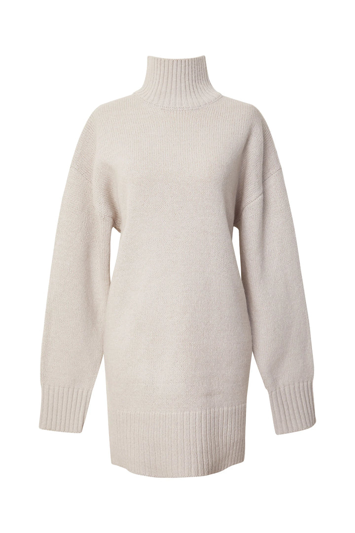 Ezara | Bone Cozy Turtleneck Sweater Dress
