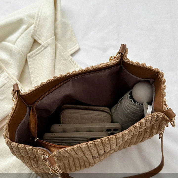 L&A | Onyx - Large Capacity Corduroy Tote Bag