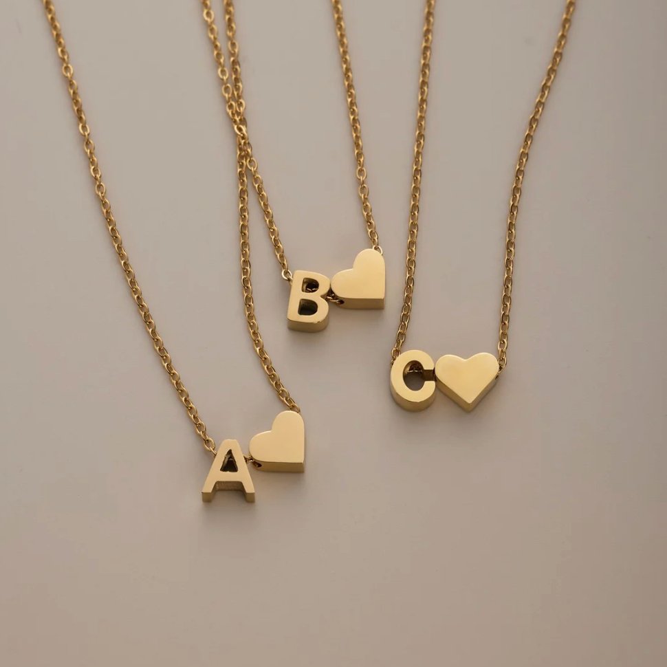 L&A | Forever Love Letter Gold Necklace
