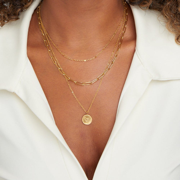 L&A | Geya Soleil Layered Coin Necklace