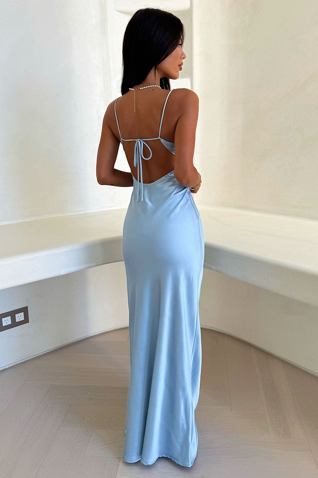 Ezara | Julienne Satin Evening Dress