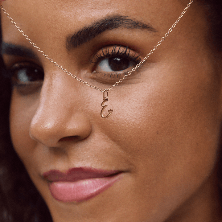 L&A | Gold Letter Heart Necklace