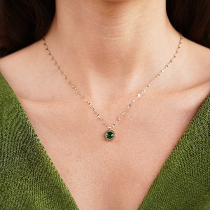 L&A | Emerald Athena Crystal Necklace