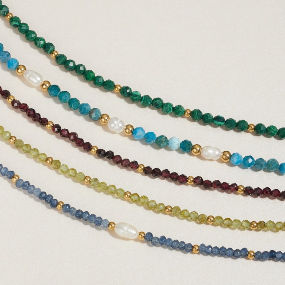 L&A | Verdelle Peridot Bead Bracelet