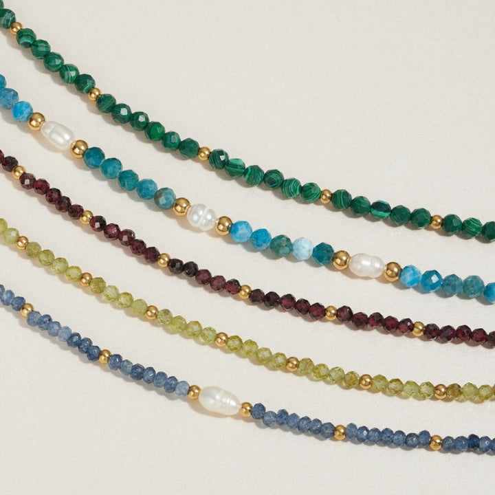 L&A | Verdelle Peridot Bead Bracelet