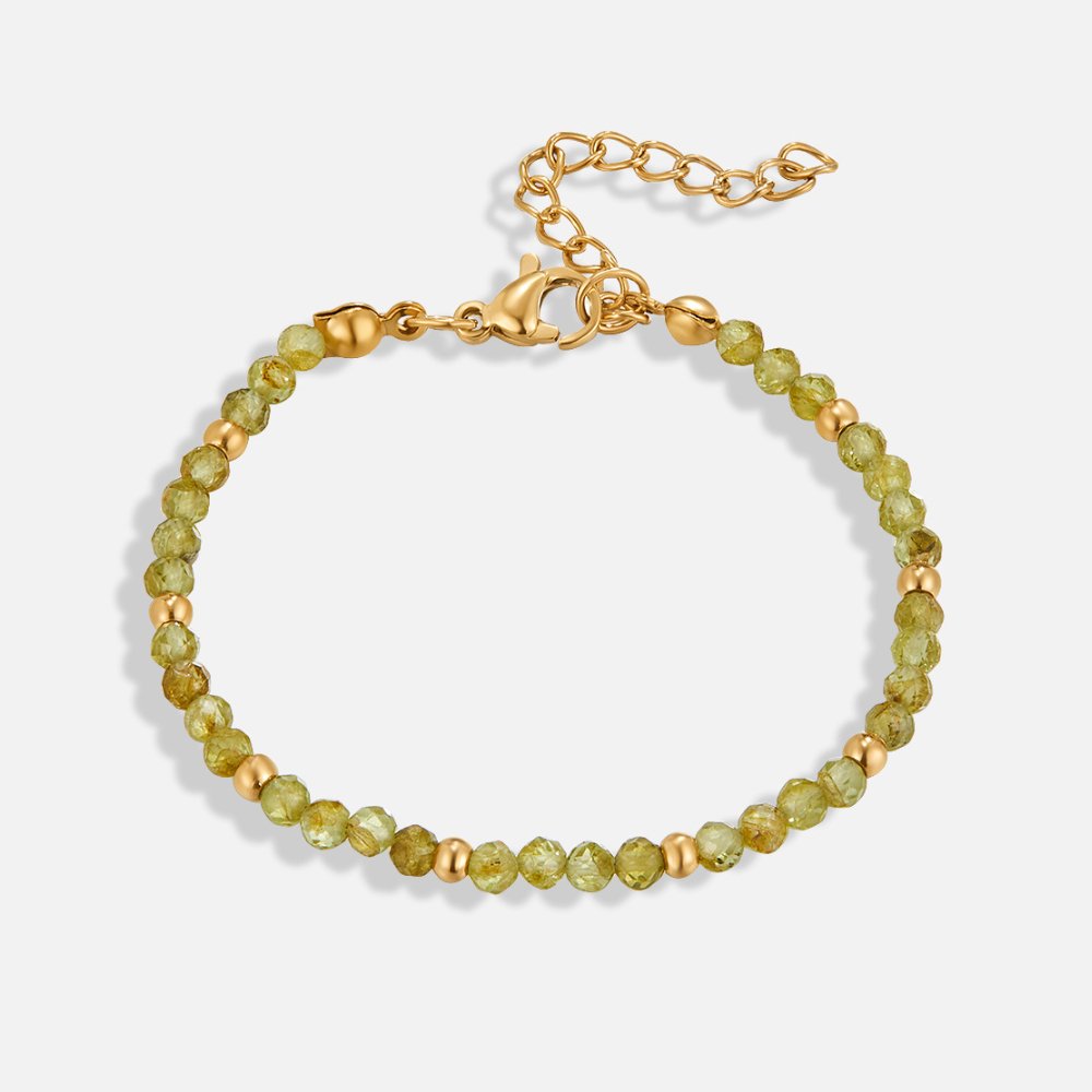 L&A | Verdelle Peridot Bead Bracelet