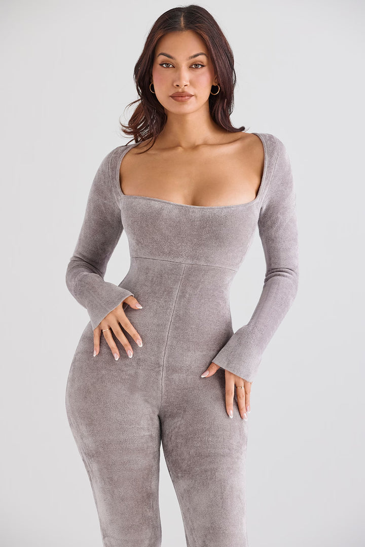 Ezara | Isis Sculpted Chenille Jumpsuit