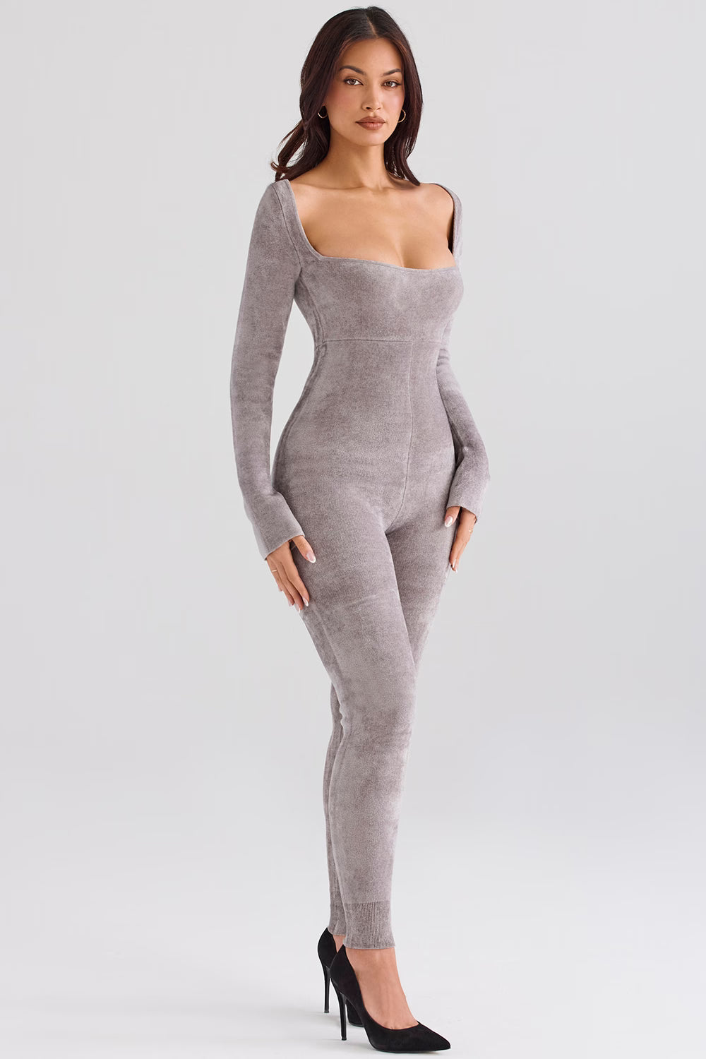 Ezara | Isis Sculpted Chenille Jumpsuit