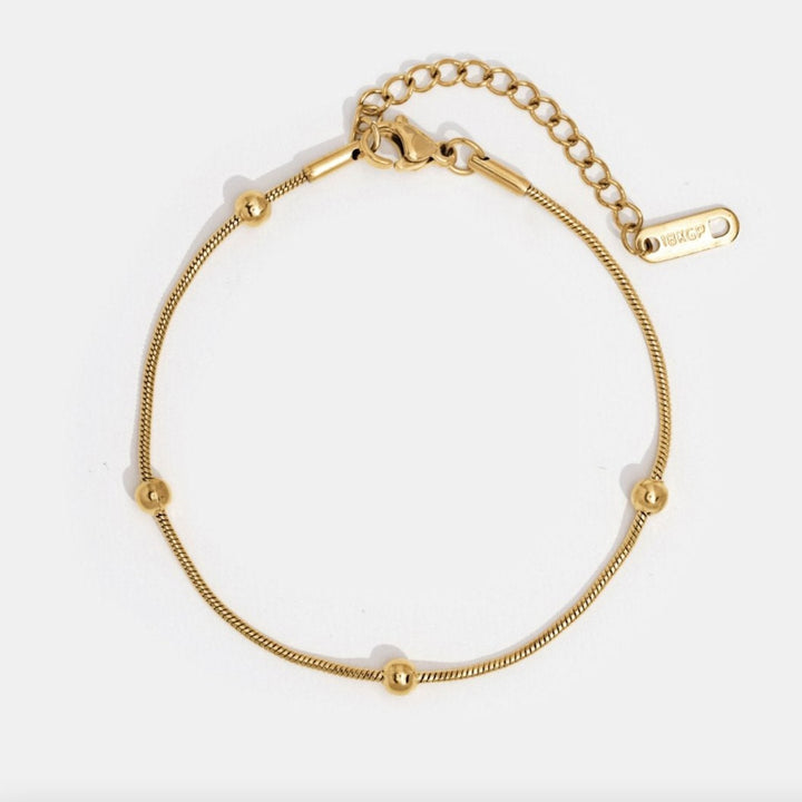L&A | Luna Gold Bead Bracelet