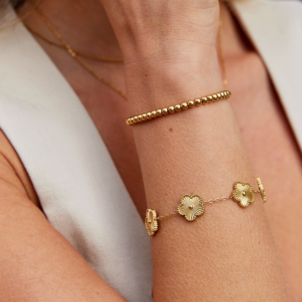 L&A | Selina Beaded Gold Bracelet