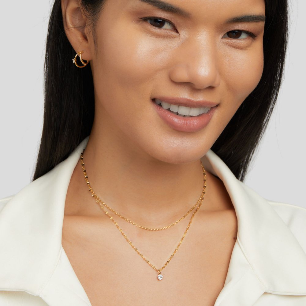 L&A | Piya Crystal Layered Necklace