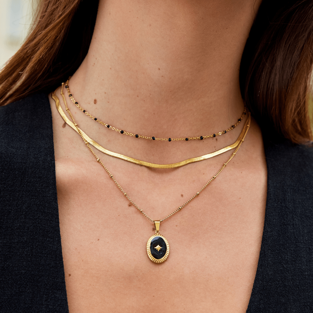 L&A | Sarya Snake Chain Gold Necklace