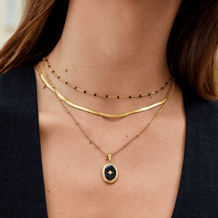 L&A | Sarya Snake Chain Gold Necklace