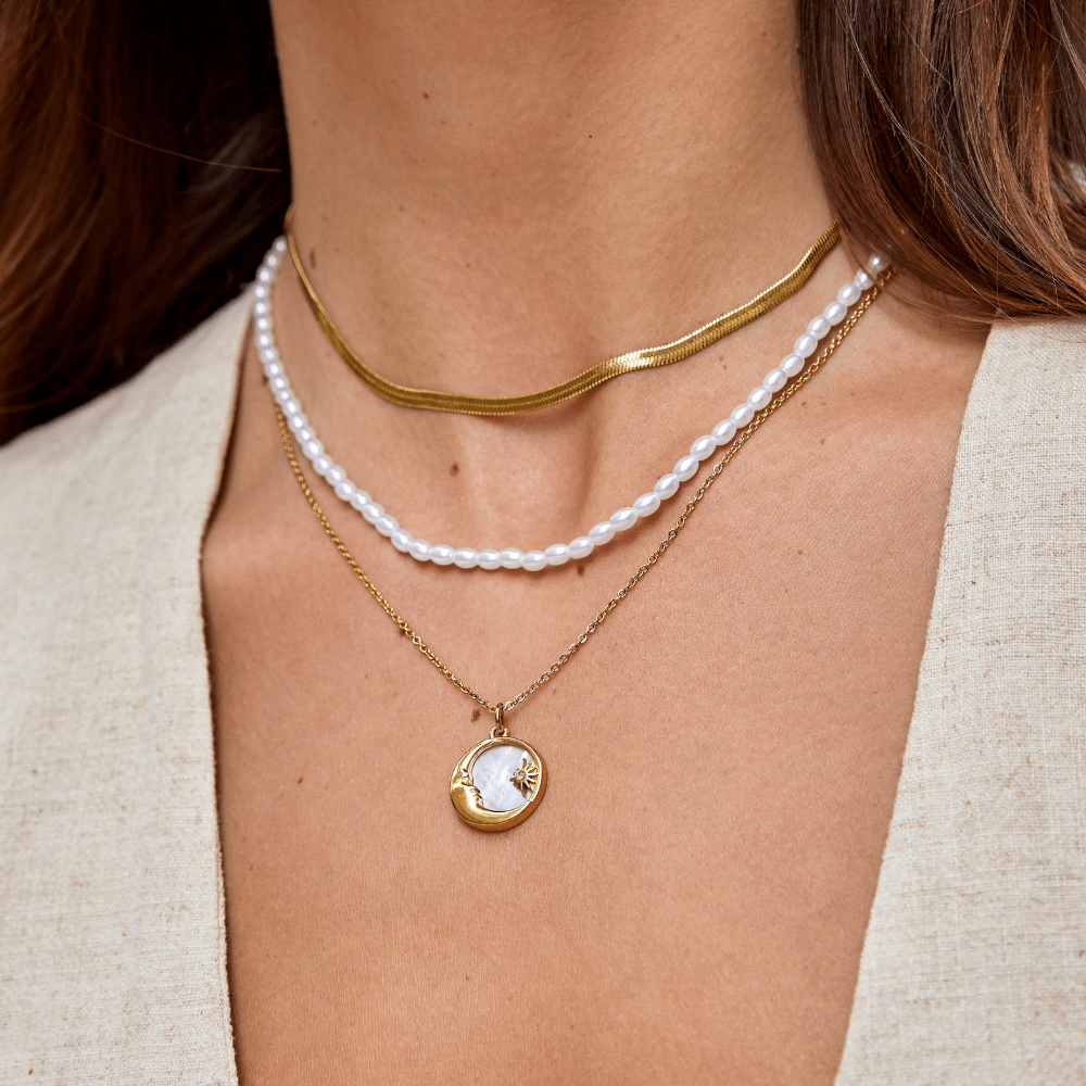 L&A | Sarya Snake Chain Gold Necklace